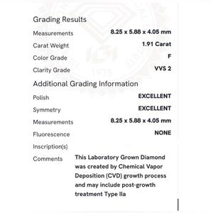 Emerald cut labs grown engagement ring